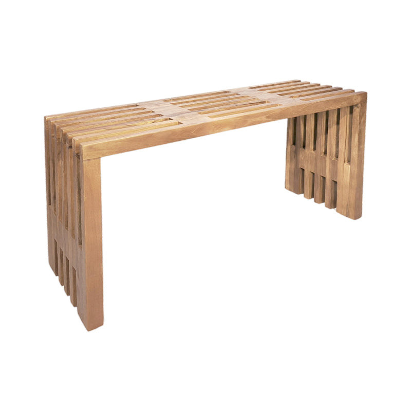 Пейка Zen от тиково дърво в естествен цвят 90x30x48см