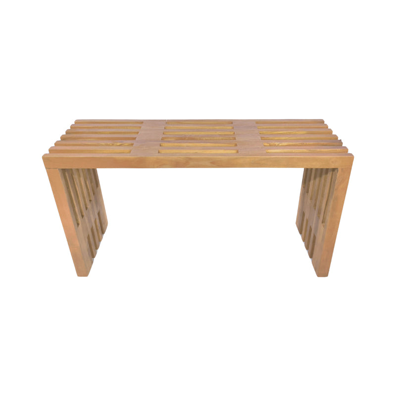 Пейка Zen от тиково дърво в естествен цвят 90x30x48см