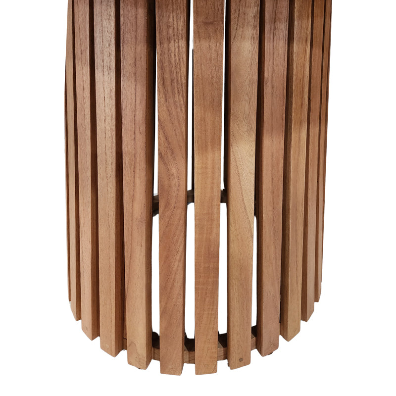 Дървена маса Kenda  mindi дърво в естествен цвят d120x75см