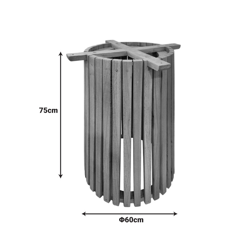 Основа за маса за вътрешна употреба Galy  mindi дърво в естествен нюанс d60x75см