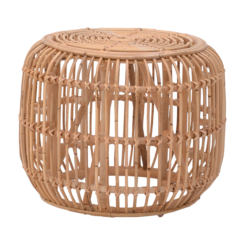 Ратанова табуретка Rajesty в естествен цвят D60x46см