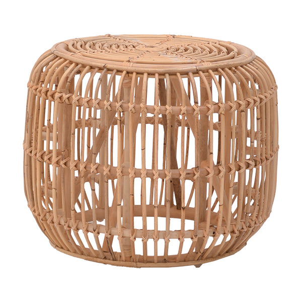 Ратанова табуретка Rajesty в естествен цвят D60x46см