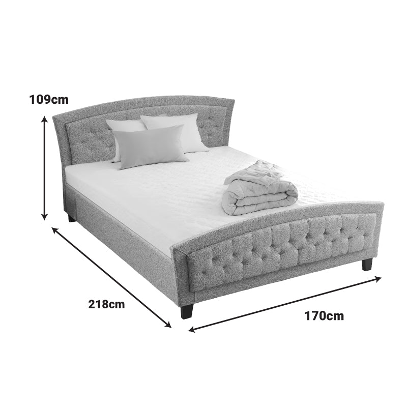 Двойно легло Camaro плат в сив цвят 160х200см