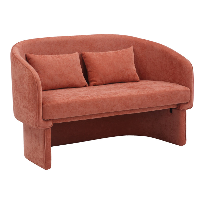 Двуместен диван Playmob дамаска в керемиден нюанс 128x65x79см