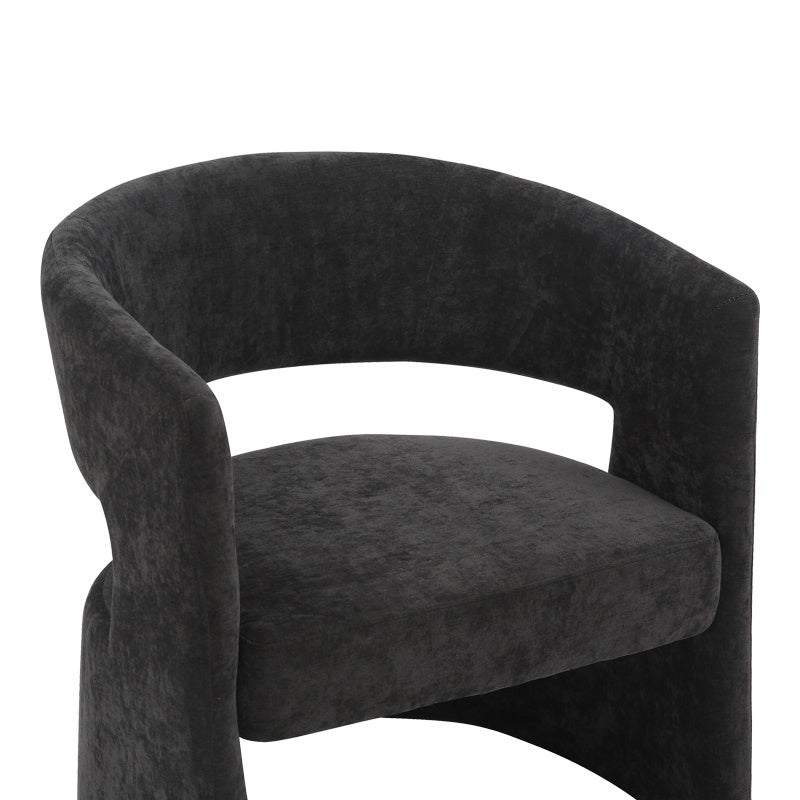 Фотьойл Leicy плат в черен нюанс 69x63x76.5см