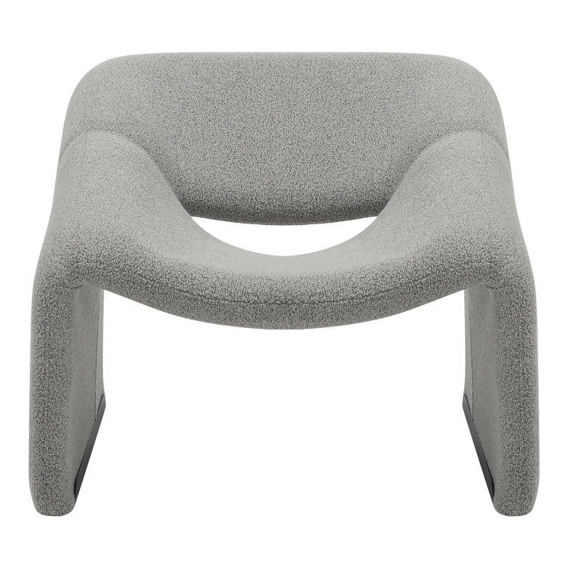 Фотьойл Clous плат букле в светлосив нюанс 86x77x73.5cm