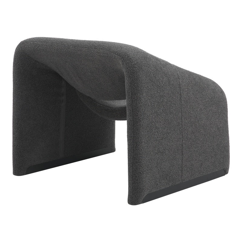 Фотьойл Clous плат букле в цвят въглен 86x77x73.5cm