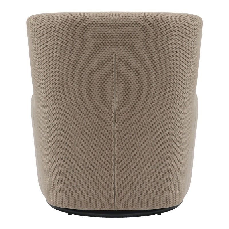 Въртящо се кресло Swish плат букле в сиво-бежов нюанс 63x76x76.5cm