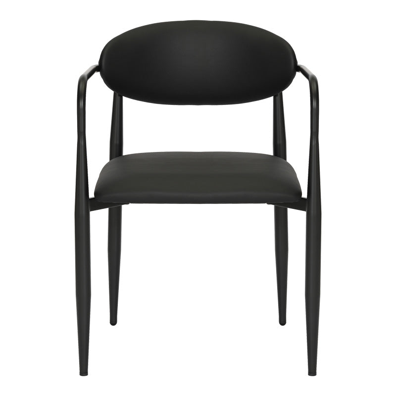 Трапезен стол Kalone черен цвят 56x55x78см