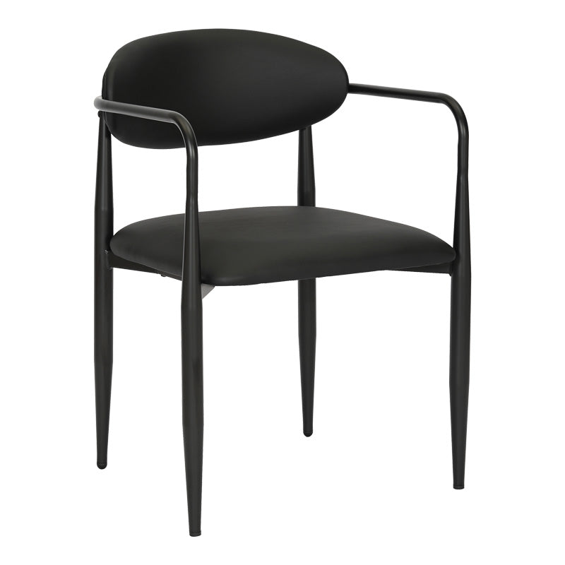 Трапезен стол Kalone черен цвят 56x55x78см