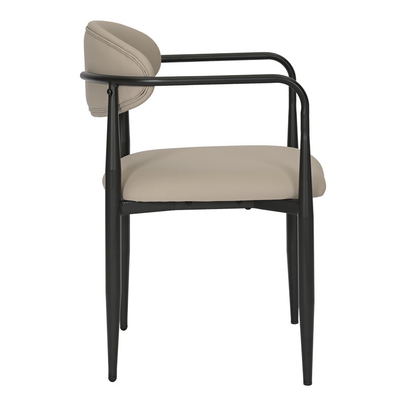 Трапезен стол Kalone  сиво-бежов цвят 56x55x78см