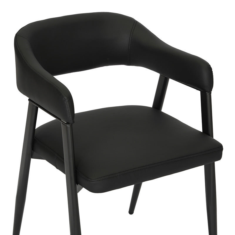 Трапезен стол  Sezan  черен цвят 56x55x78см