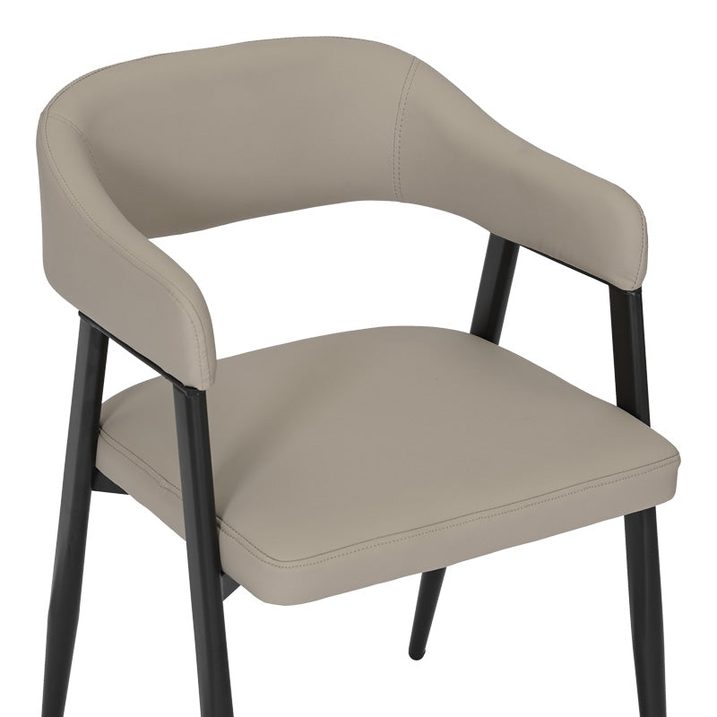 Трапезен стол  Sezan  сиво-бежов цвят 56x55x78см