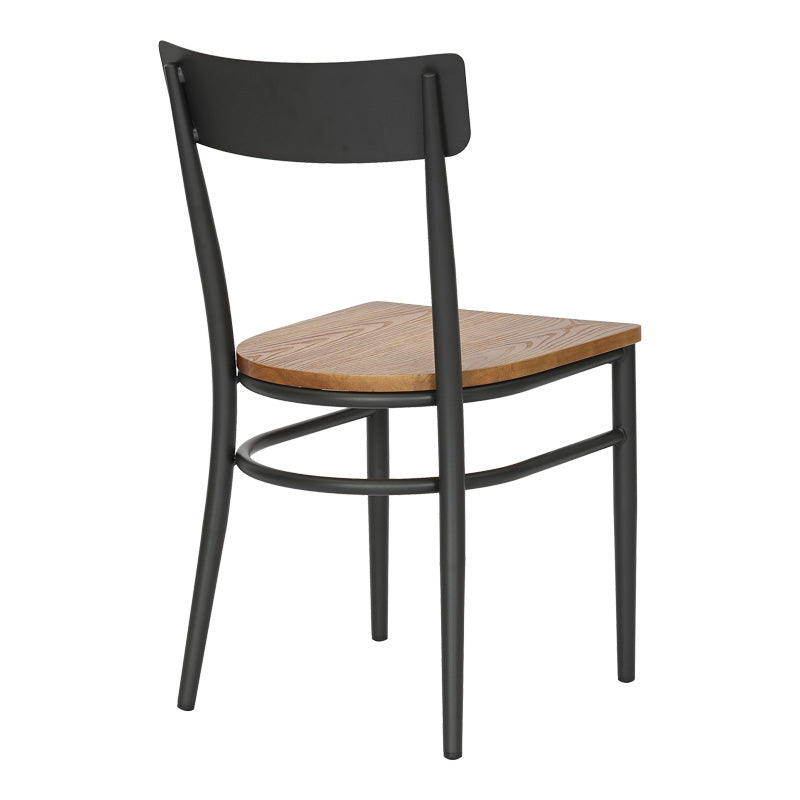 Трапезен стол Zerca тъмно сив -естествен цвят  49x44x82см