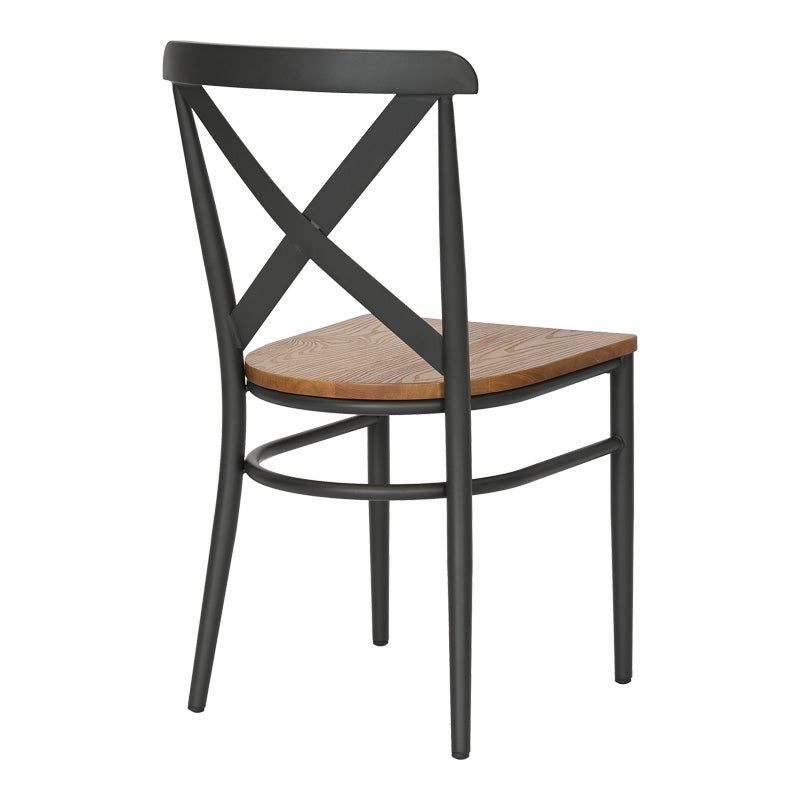 Стол Ferona тъмно сив-естествен цвят  52.5x44.5x84см