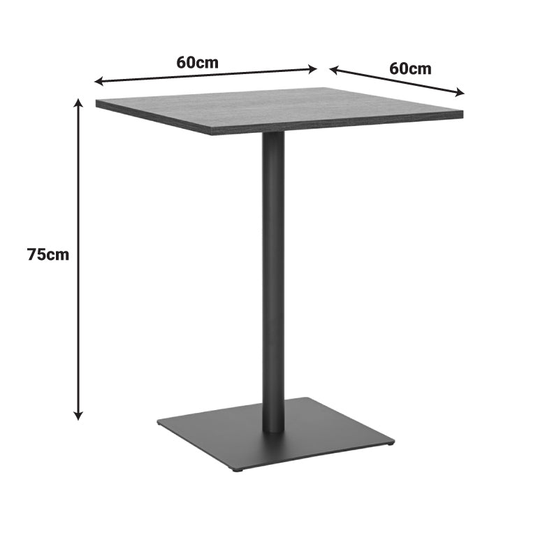 Маса nerobian мдф цвят орех 60x60x75см
