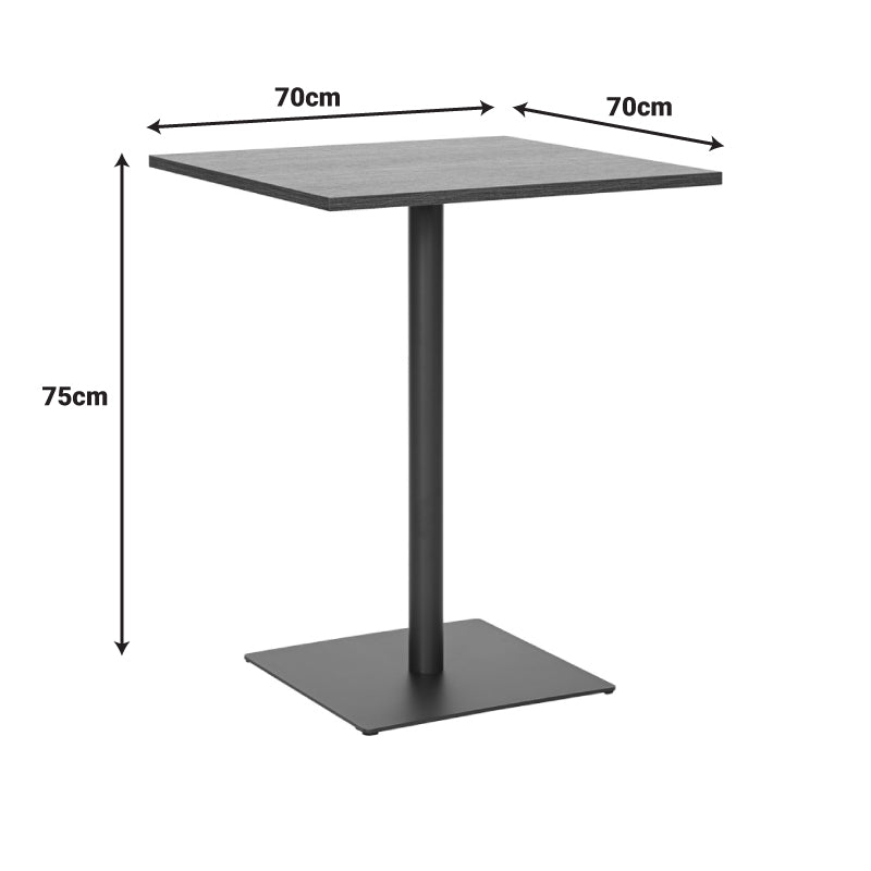 Маса Nerobian мдф цвят орех 70x70x75см