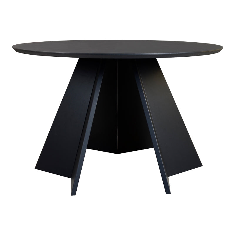 Трапезна маса BIBBLE  MDF в черен нюанс D120x76см
