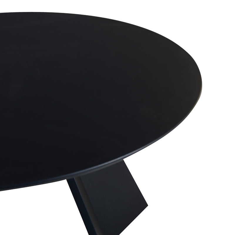 Трапезна маса BIBBLE  MDF в черен нюанс D120x76см