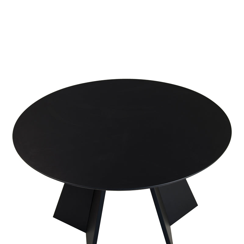 Трапезна маса BIBBLE  MDF в черен нюанс D120x76см