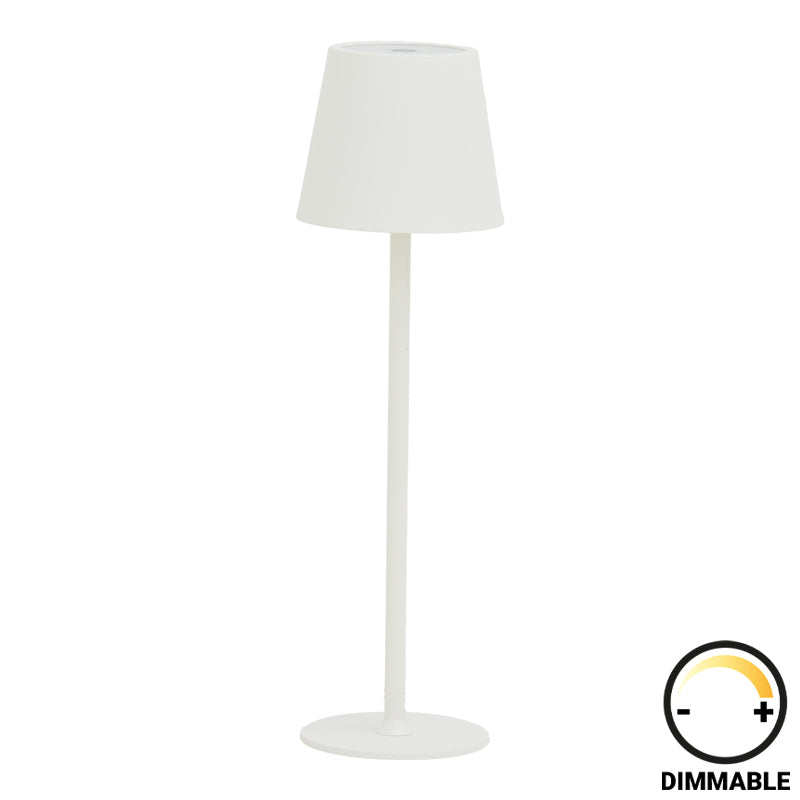 Brave Ι LED сензорна настолна лампа  бял цвят D11.5x37cм