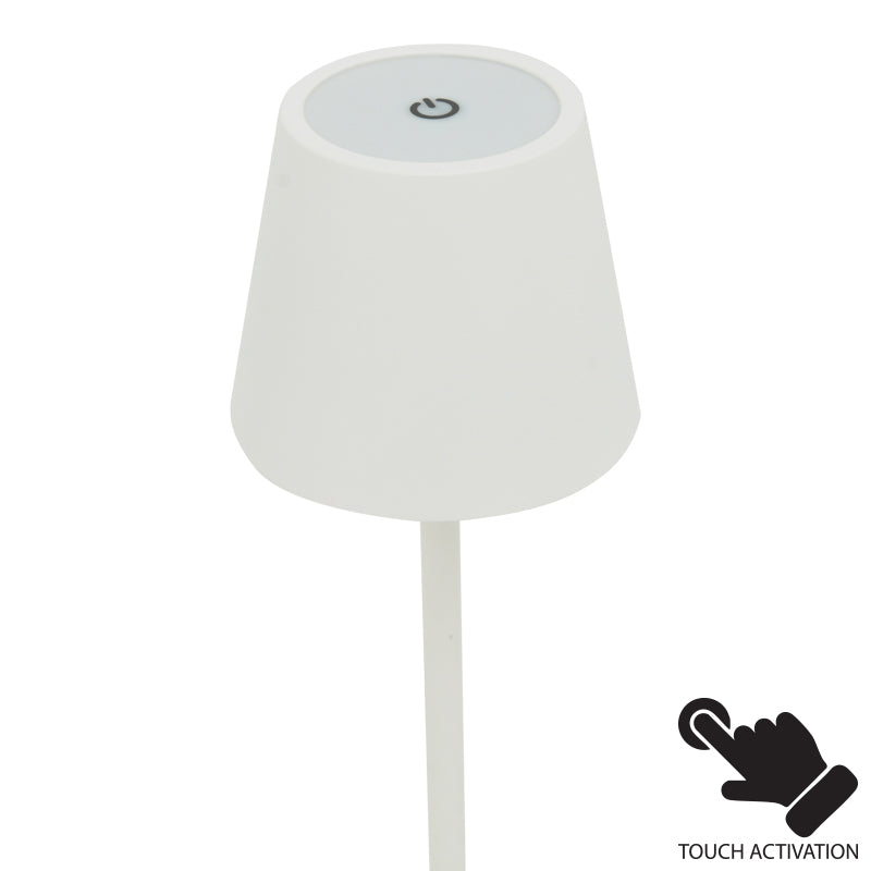 Brave Ι LED сензорна настолна лампа  бял цвят D11.5x37cм