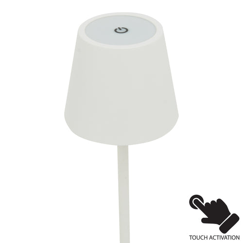 Brave Ι LED сензорна настолна лампа  бял цвят D11.5x37cм