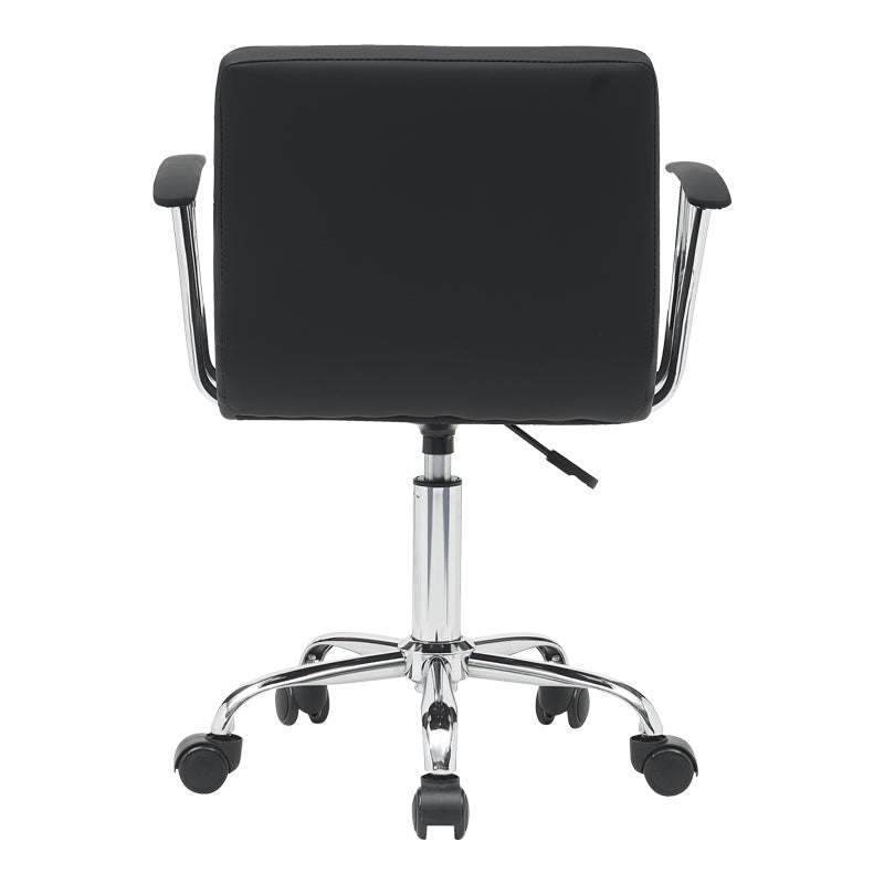 Офис стол Buleco pu черен 56x46x74-86см