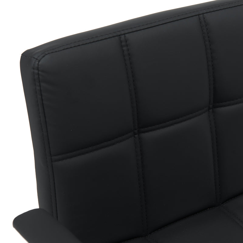 Офис стол Buleco pu черен 56x46x74-86см