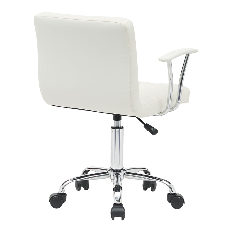 Офис стол Buleco pu бял 56x46x74-86см
