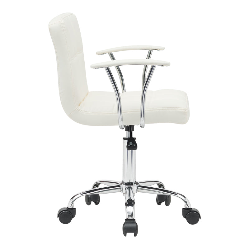Офис стол Buleco pu бял 56x46x74-86см