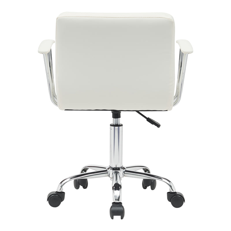Офис стол Buleco pu бял 56x46x74-86см