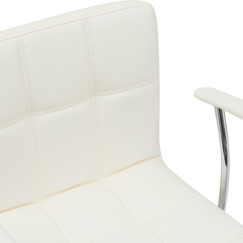 Офис стол Buleco pu бял 56x46x74-86см