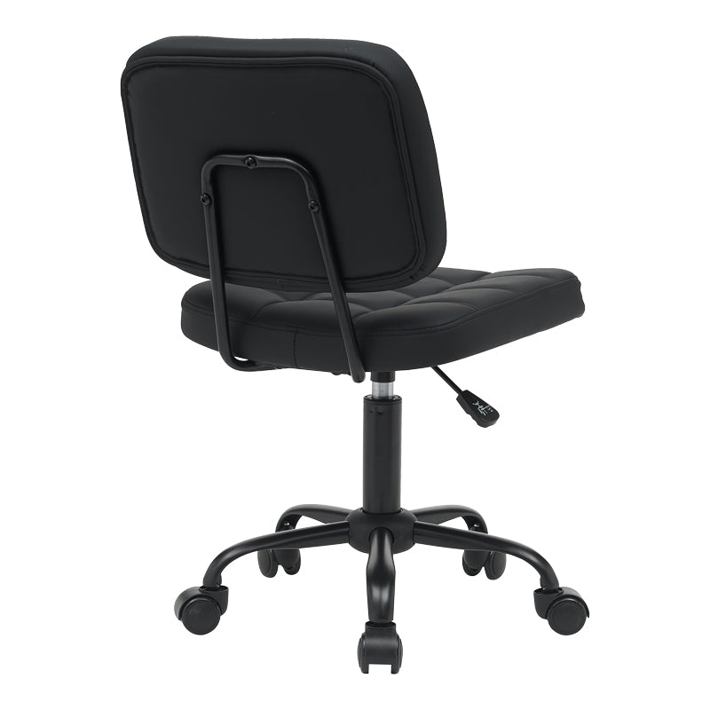 Офис стол Sedia pu черен 50x50x75-85см