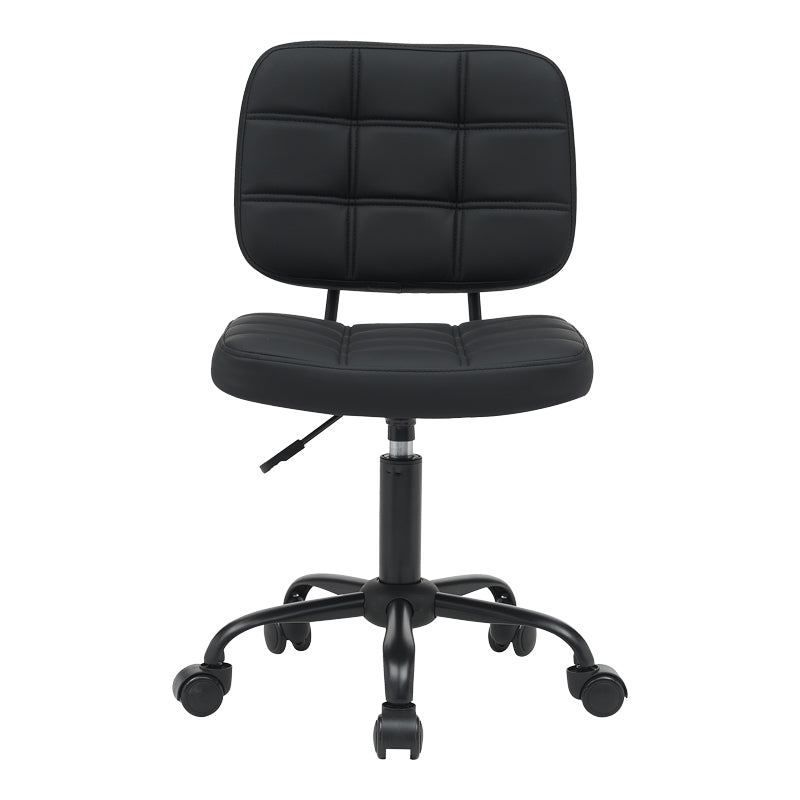Офис стол Sedia pu черен 50x50x75-85см
