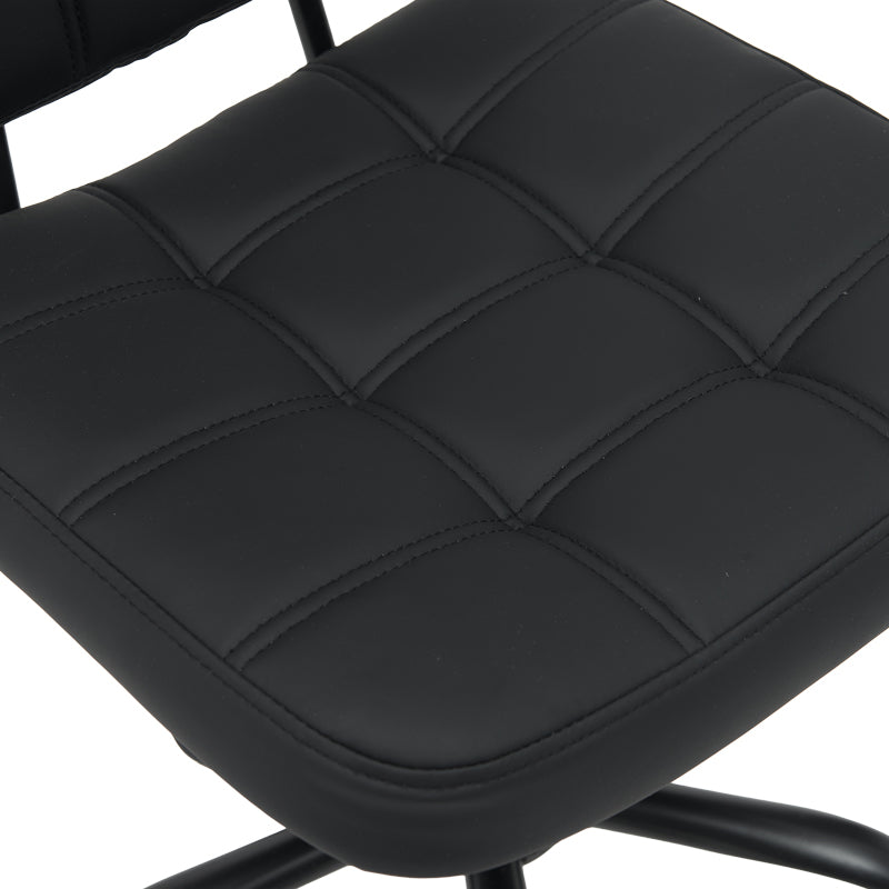 Офис стол Sedia pu черен 50x50x75-85см