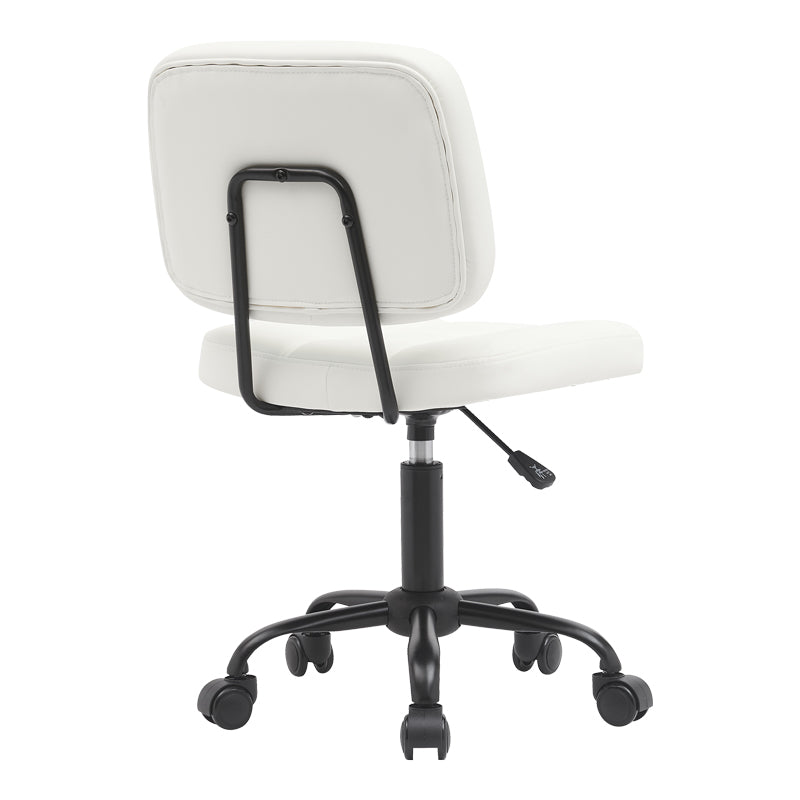 Офис стол Sedia pu бял 50x50x75-85см