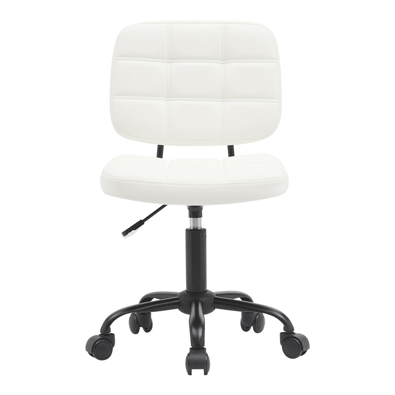 Офис стол Sedia pu бял 50x50x75-85см