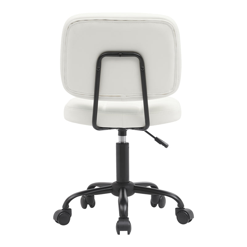 Офис стол Sedia pu бял 50x50x75-85см