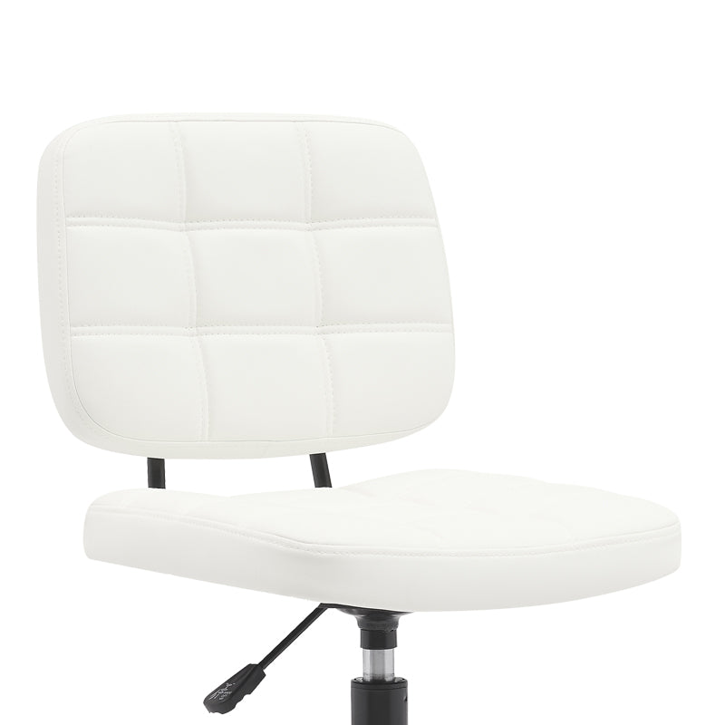 Офис стол Sedia pu бял 50x50x75-85см