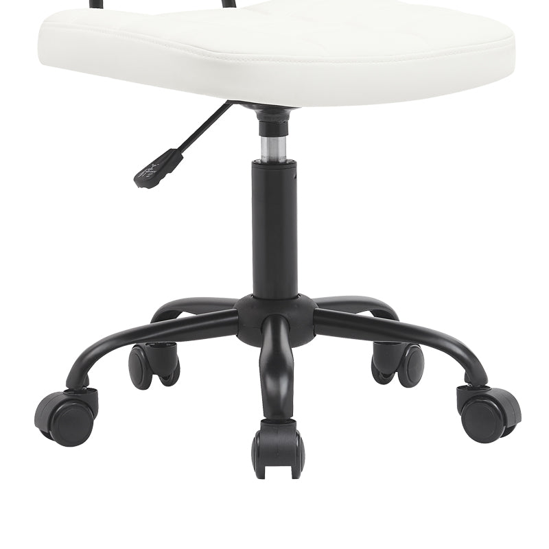 Офис стол Sedia pu бял 50x50x75-85см