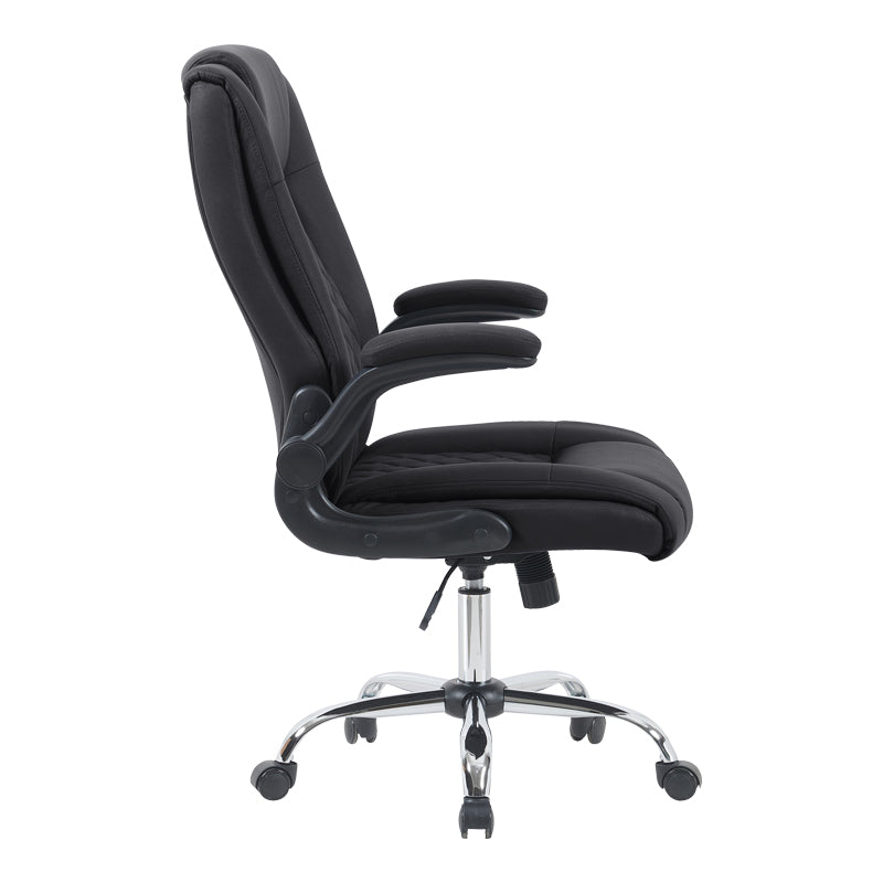 Офис стол Kesla черен PES 65x65x113-121см