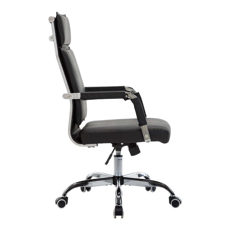 Офис стол Mavel pu в черен цвят 55x62x100-110 см