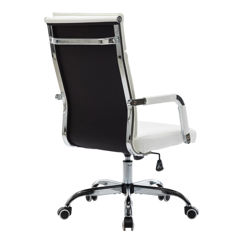 Офис стол Mavel pu в бяло 55x62x100-110 см