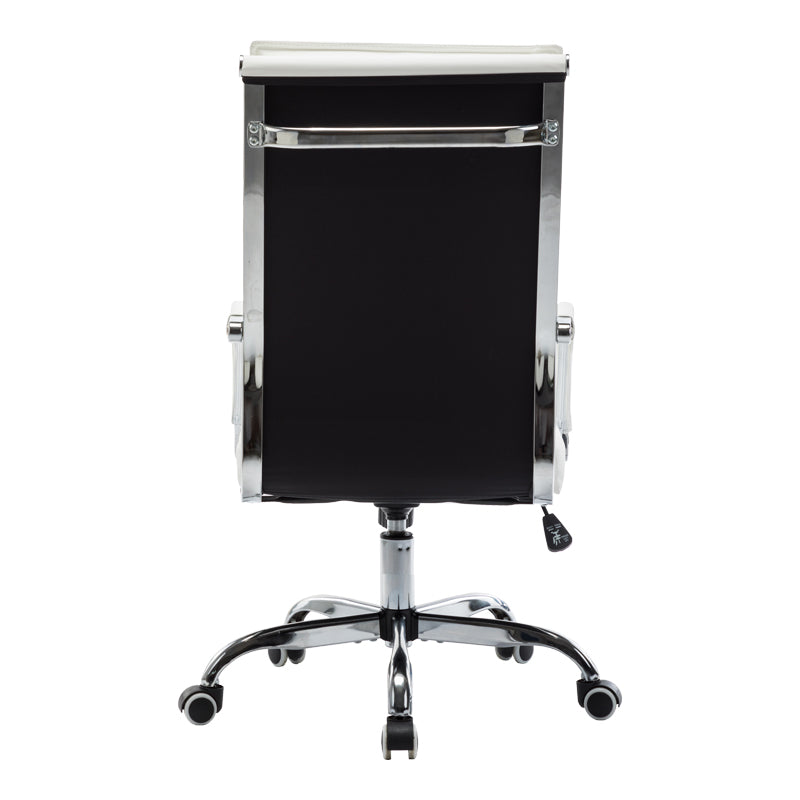 Офис стол Mavel pu в бяло 55x62x100-110 см
