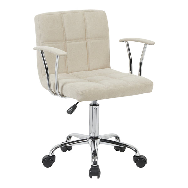 Офис стол BULECO бежов плат 56x46x74-86см