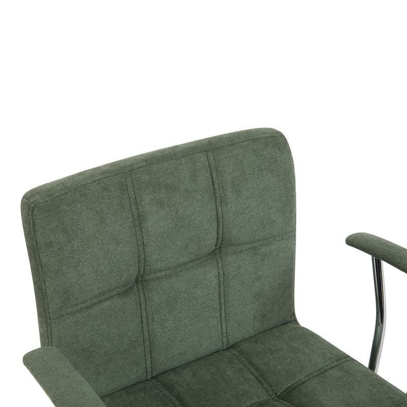 Офис стол buleco маслинено зелен плат 56x46x74-86см