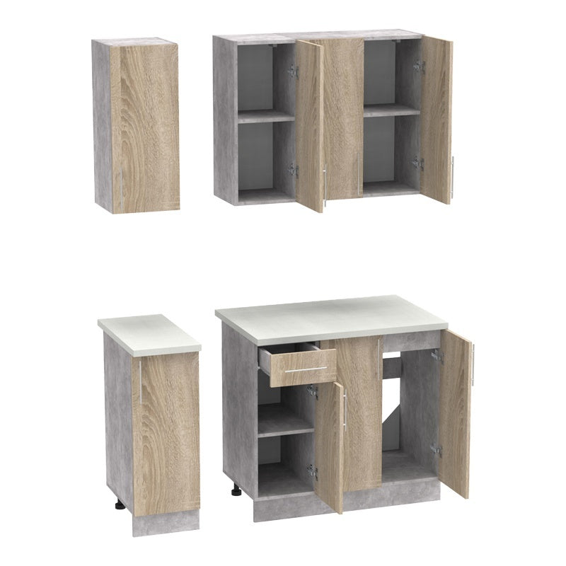 Кухненски шкаф Festa  меламин в цвят сонома 120x60x85см