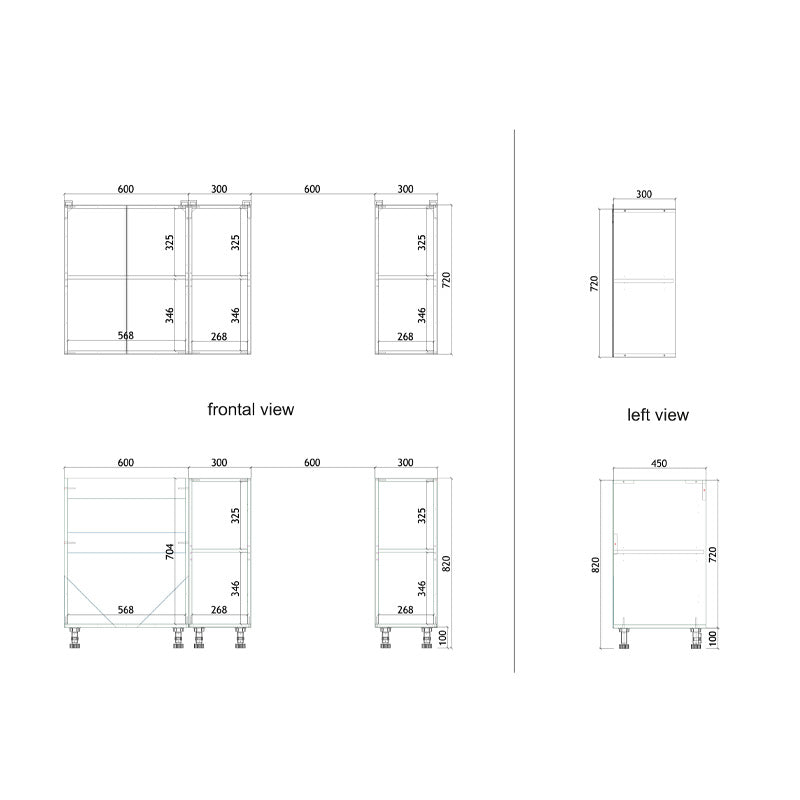 Кухненски шкаф Festa  меламин в цвят сонома 120x60x85см