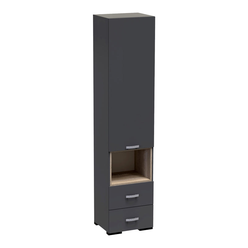 Витрина-колона Toscana в цвят антрацит 50x42x222.5cm